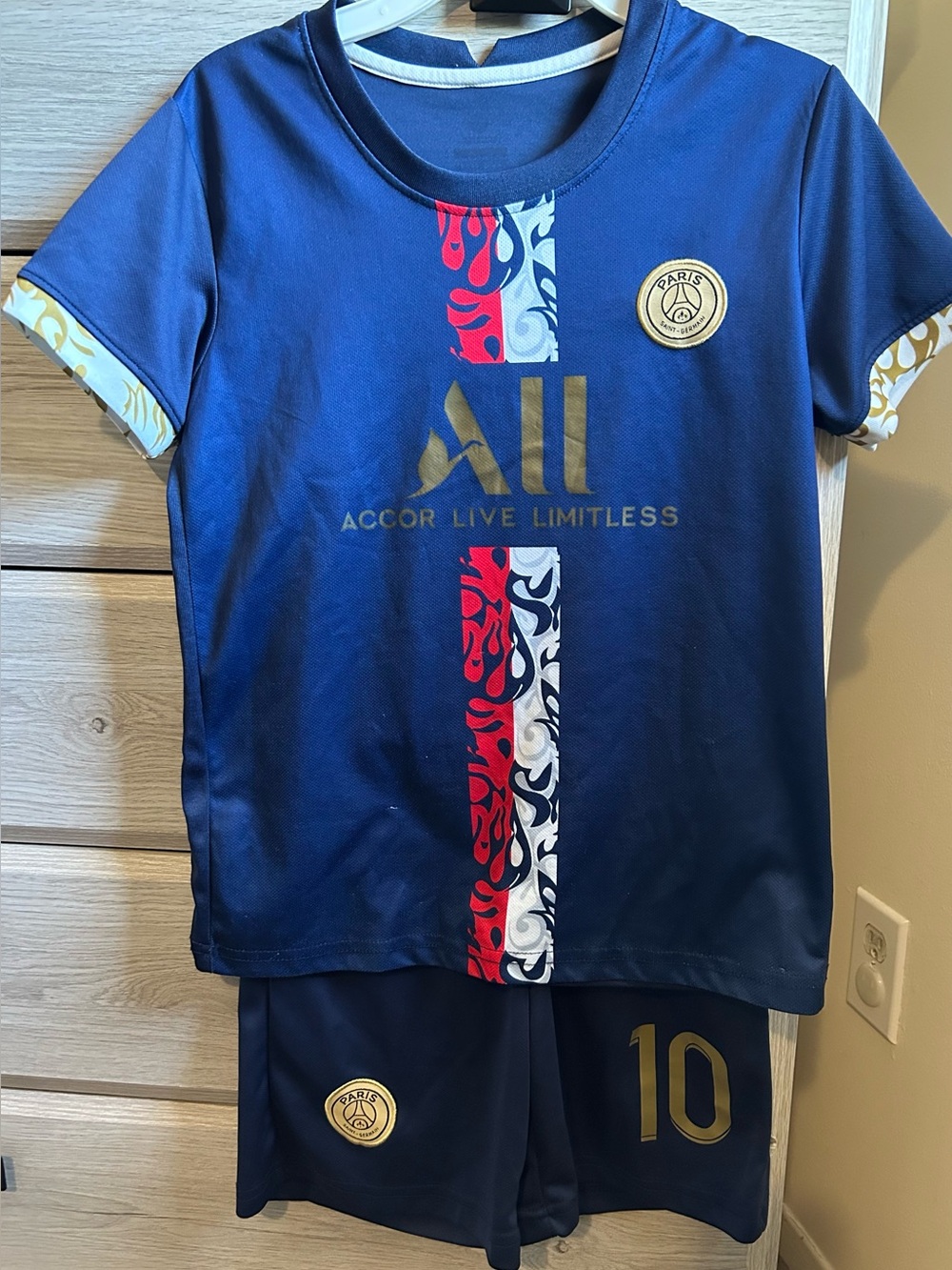 Paris 10 Kids Navy Athletic Shorts - Navy
